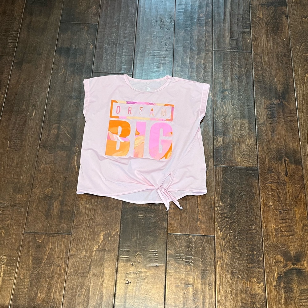Pink Kids Shirt with 'Dream Big' Print